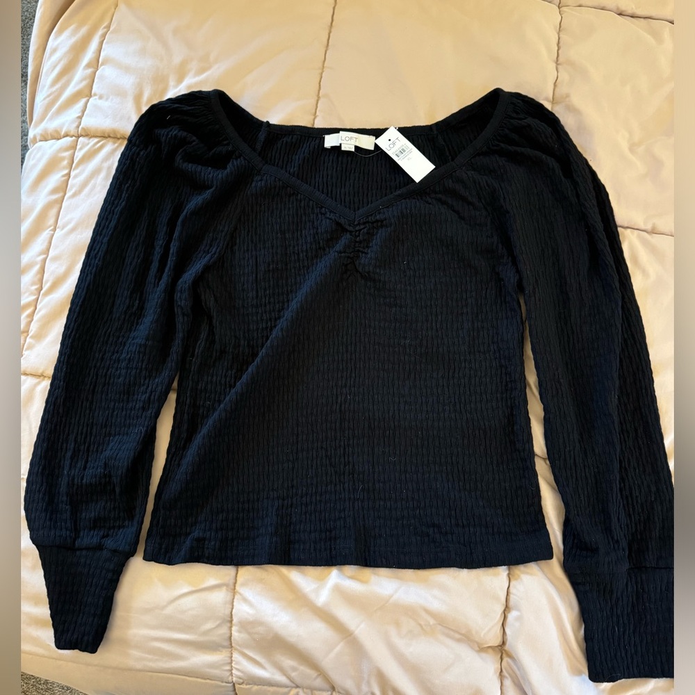 LOFT black long sleeved size XL